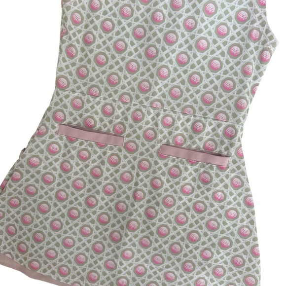 Turtles & Tees Golf Print Dotty Athletic Dress size Small/6-7 - Picture 8 of 10